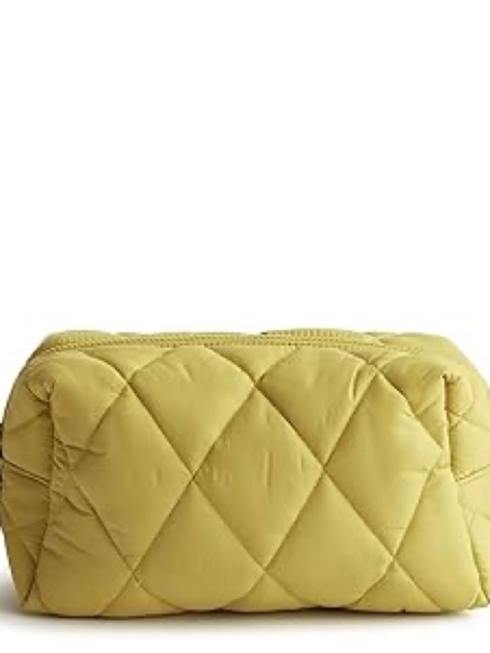 Vera Bradley Quilted Lemon Yellow Cosmetic Pouch